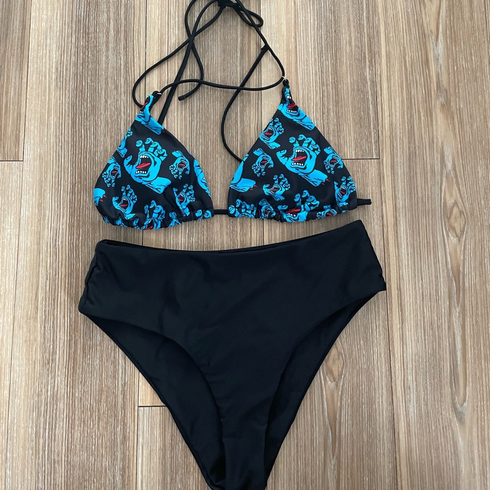 Women’s Bikini (Blue Hand with Mouth)